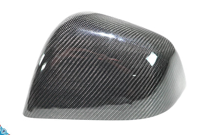 2020-2024 Tesla Model Y (1st-Gen) OEM Replacement Style Carbon Fiber Mirror Covers | FYBR Aerodynamics — photo 3 of 10