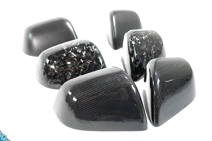 2020-2024 Tesla Model Y (1st-Gen) OEM Replacement Style Carbon Fiber Mirror Covers | FYBR Aerodynamics — photo 1 of 10