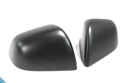 2020-2024 Tesla Model Y (1st-Gen) OEM Replacement Style Carbon Fiber Mirror Covers | FYBR Aerodynamics — photo 6 of 10