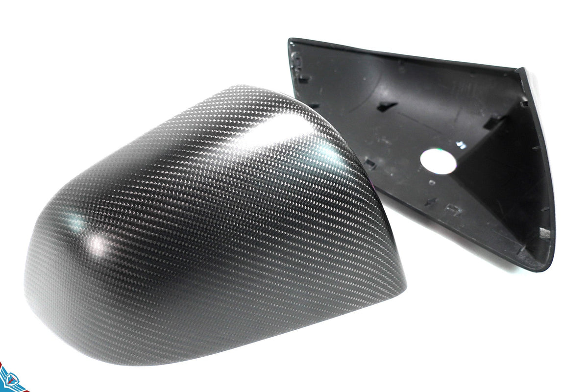 2020-2024 Tesla Model Y (1st-Gen) OEM Replacement Style Carbon Fiber Mirror Covers | FYBR Aerodynamics — photo 9 of 10