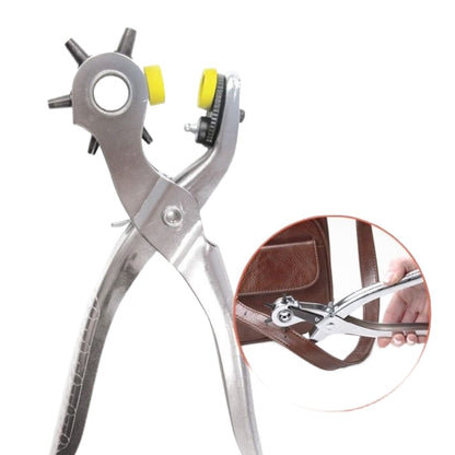 Roto Punch Multi-Size Hole Puncher Tool - 5 Different Hole Sizes with 75 Bonus Eyelets & Snap Fasteners