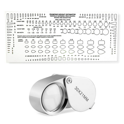 Test-Kit für Gold, Silber und Platin 10K-24K JSP Säuren, Diamantentester, Digitalwaage, Lupe, Feilen & Prüfstäbe