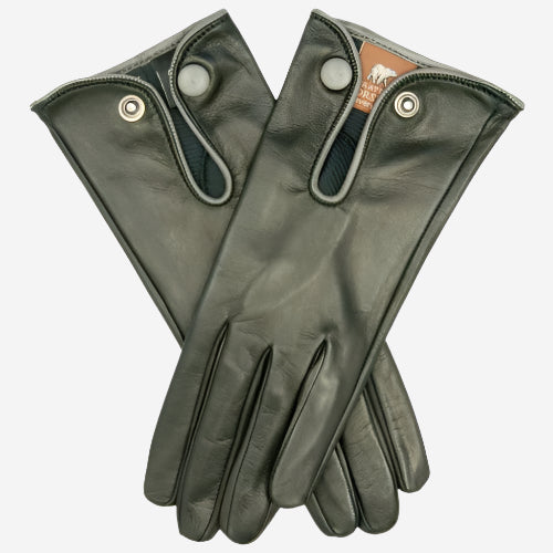 GG4110 (black/grey) - Women's Italian casual car gloves — photo 1 of 7