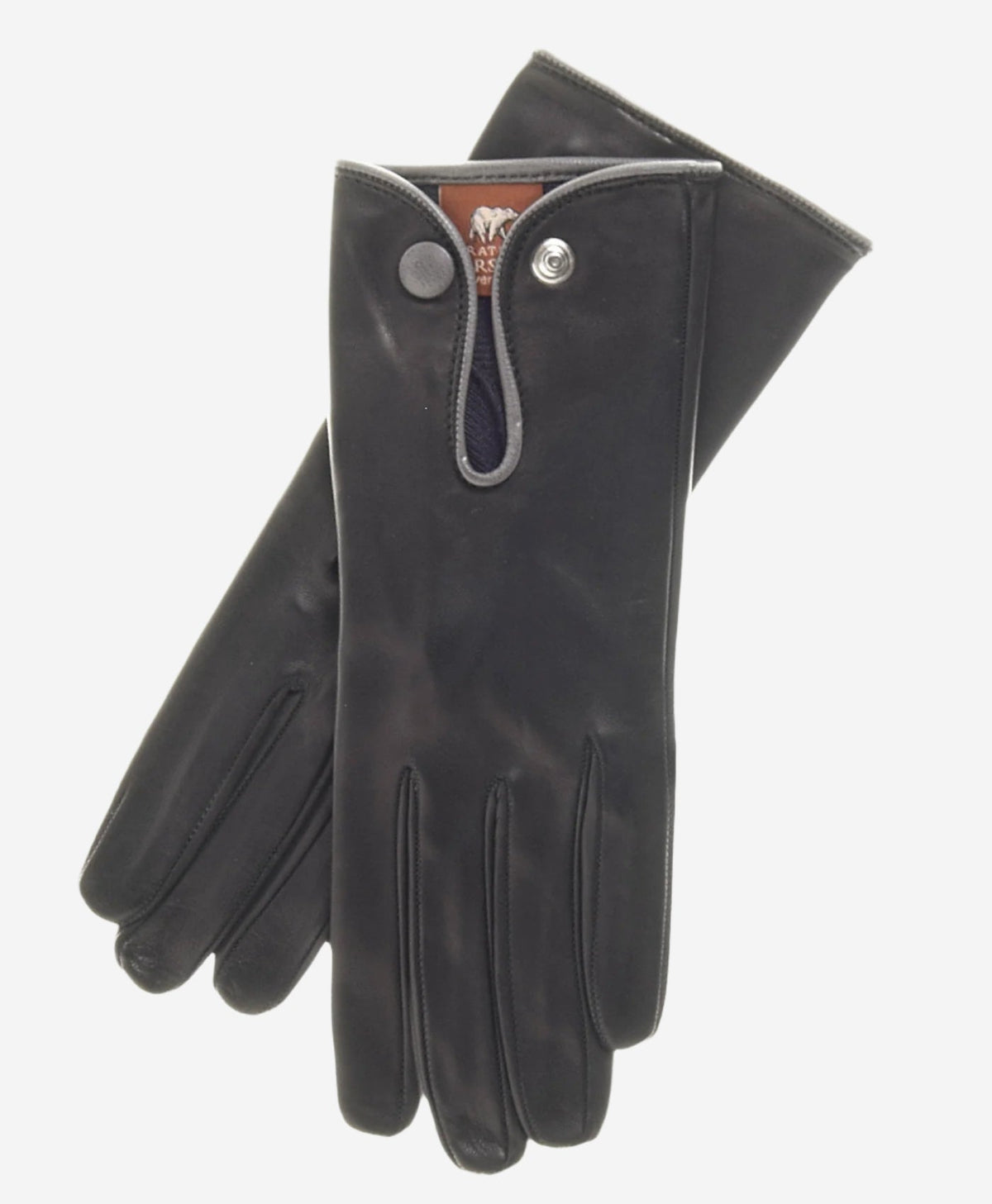 GG4110 (black/grey) - Women's Italian casual car gloves — photo 2 of 7