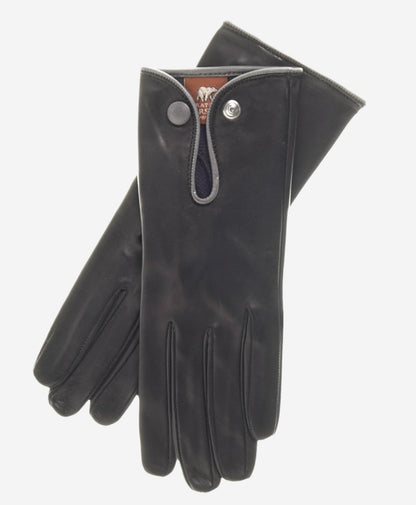 GG4110 (black/grey) - Women's Italian casual car gloves — photo 2 of 7