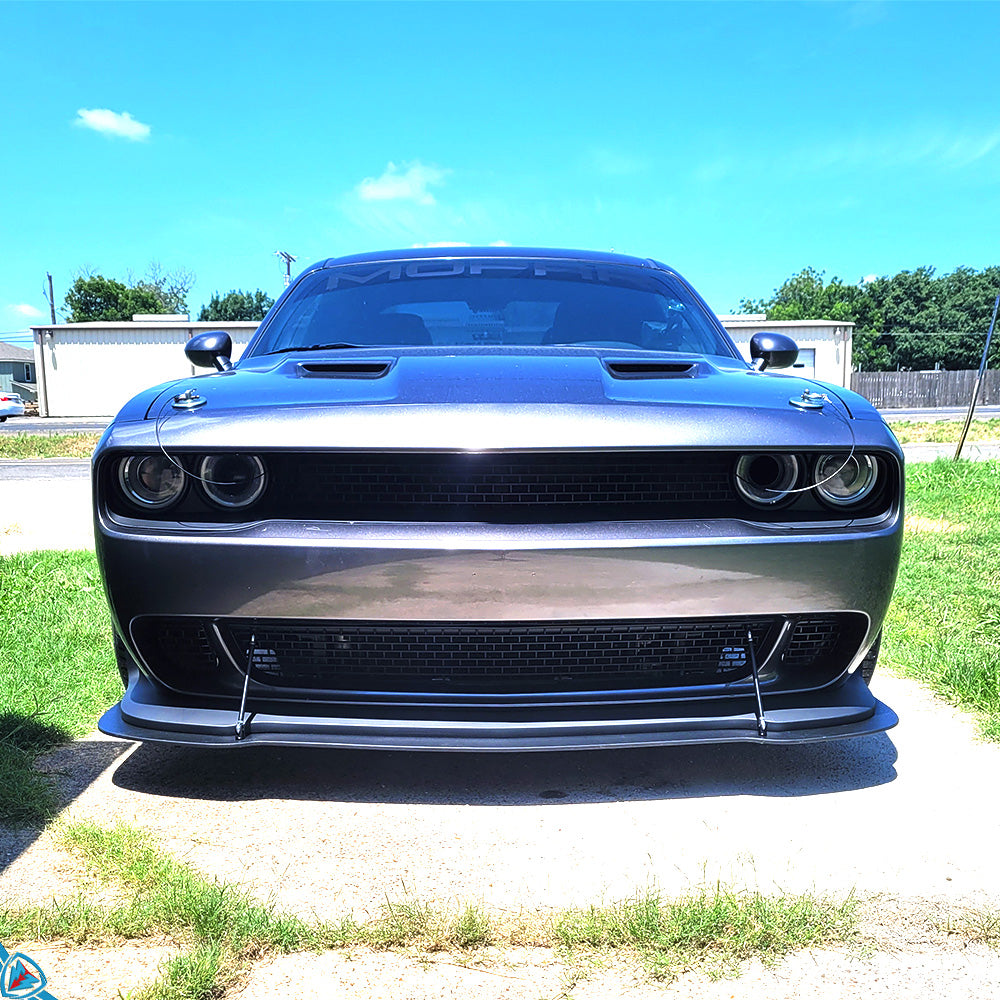 2015-2023 Dodge Challenger (MK3) SRT Hellcat Style Polypropylene Front Bumper Conversion Kit | E3Tuning — photo 2 of 10