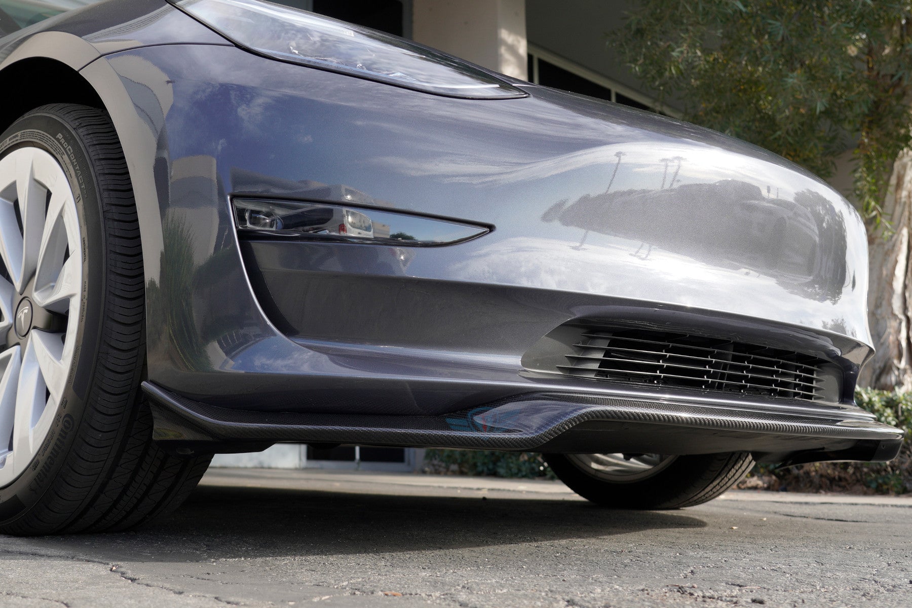 2017-2023 Tesla Model 3 (MK1) ATS Style Carbon Fiber Front Lip | FYBR Aerodynamics — photo 5 of 10