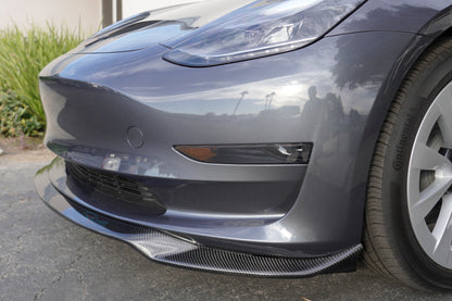 2017-2023 Tesla Model 3 (MK1) ATS Style Carbon Fiber Front Lip | FYBR Aerodynamics — photo 6 of 10