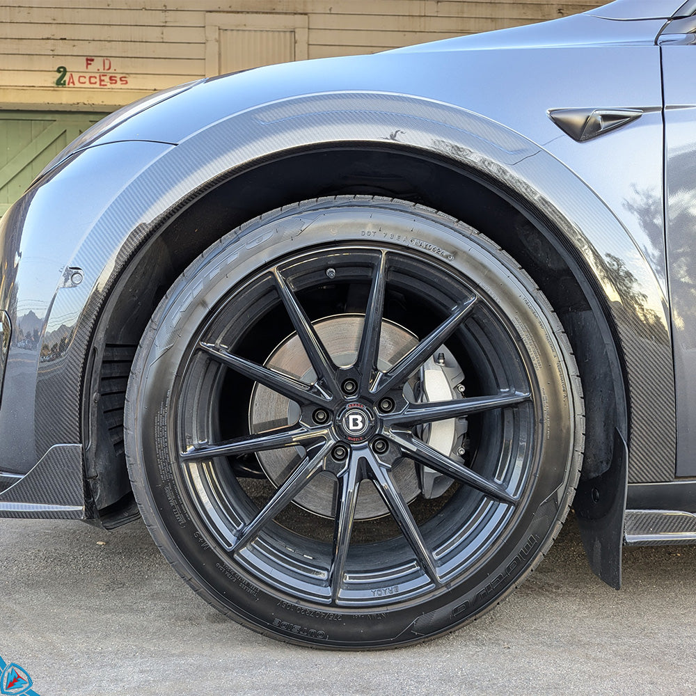 2020-2024 Tesla Model Y (1st-Gen) SDX Style Dry Carbon Fiber Fender Flares | FYBR Aerodynamics — photo 6 of 10
