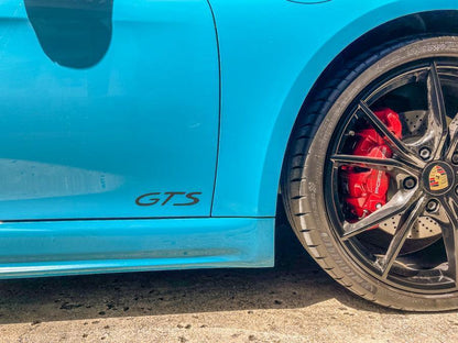 "GTS" Türaufkleber-Logos für Porsche-Fahrzeuge (Boxster, Cayman, 911, Macan, Cayenne, Panamera)