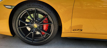 "GTS" Türaufkleber-Logos für Porsche-Fahrzeuge (Boxster, Cayman, 911, Macan, Cayenne, Panamera)