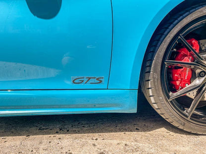 "GTS" Türaufkleber-Logos für Porsche-Fahrzeuge (Boxster, Cayman, 911, Macan, Cayenne, Panamera)