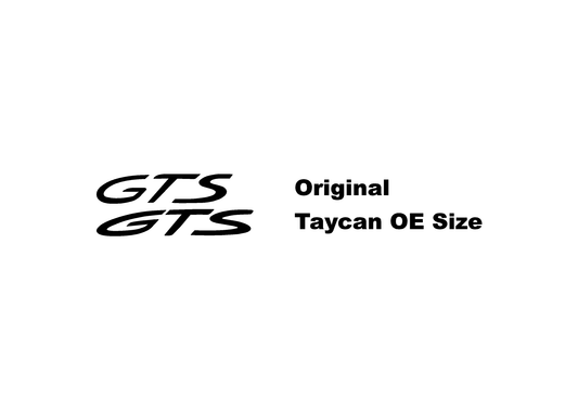"GTS" Türaufkleber-Logos für Porsche-Fahrzeuge (Boxster, Cayman, 911, Macan, Cayenne, Panamera)