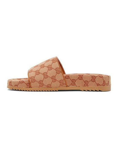 GUCCI Men's Luxury Leather Slippers - New with Tags and Box