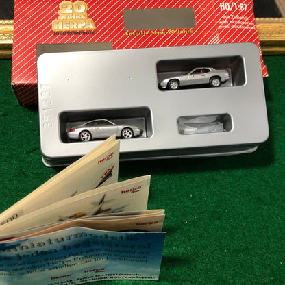 Porsche 924 & Porsche 996 20th Anniversary Set by Herpa 1:87 (20 J)