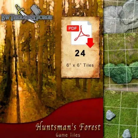 Digital Forge: Huntsman's Forest - Forest Themed Modular Terrain Tiles
