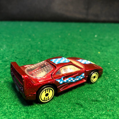 Ferrari F40 Candy Red by HotWheels 1:64 (LimeUH)(1468)(No box)
