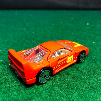 Ferrari F40 Red N 40 by HotWheels 1:64 (UH)(1468)(No box)