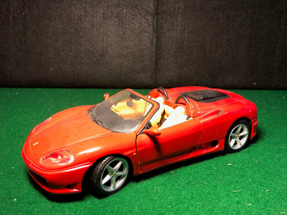Ferrari 360 Spider, Red, by HotWheels 1:18 (27774)(No box)