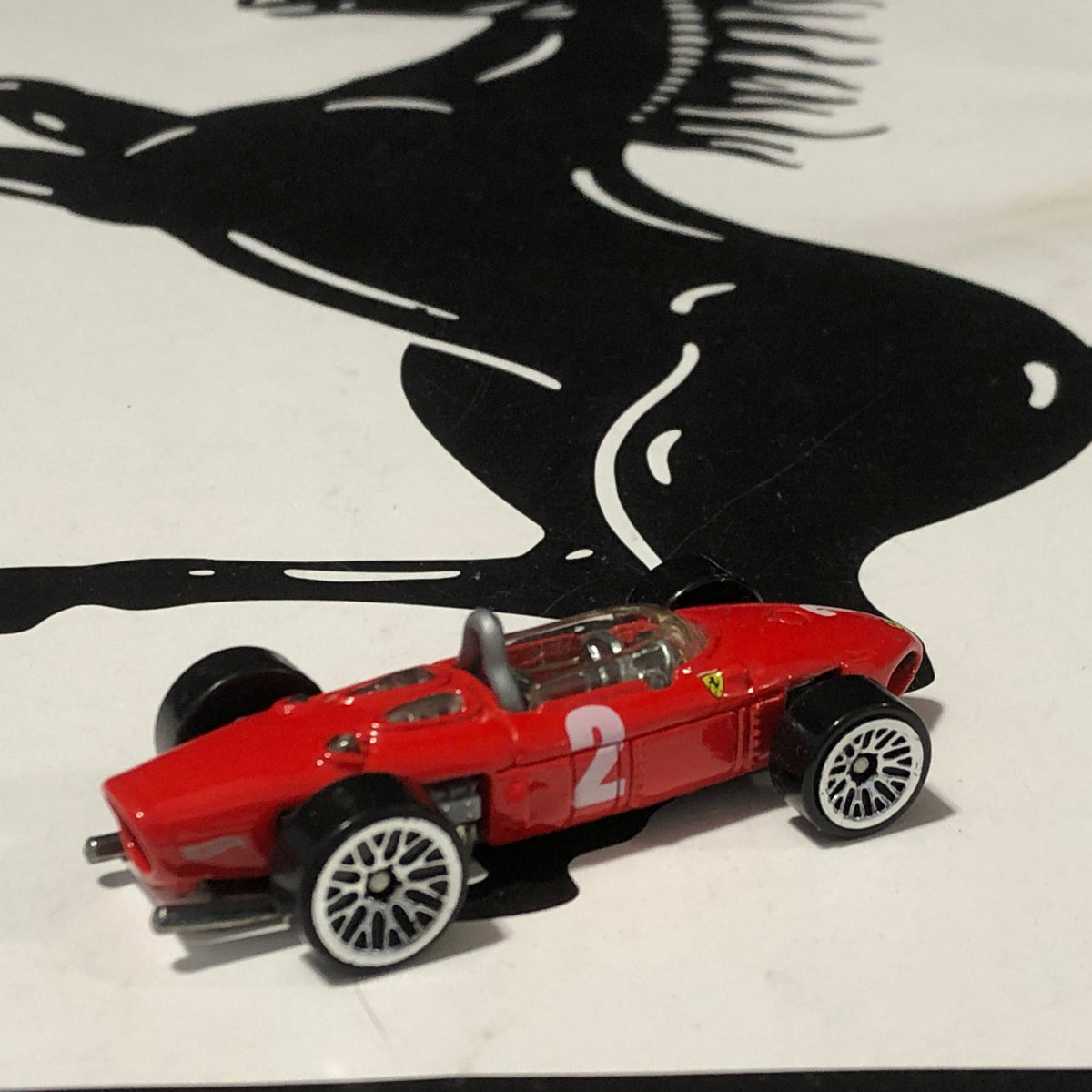 Ferrari F1 156 Sharknose N 2 by HotWheels 1:64 (LW)(28762)(No box)