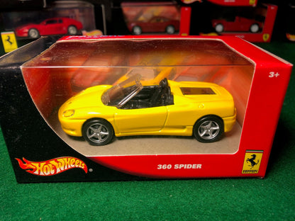 Ferrari 360 Spider Yellow by HotWheels 1:43 (53409)