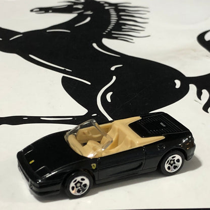 Ferrari 355 Spider Black by HotWheels 1:64 (5SP)(L4269)(No box)