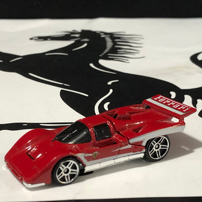 Ferrari 512M Red by HotWheels 1:64 (Chrome PR5)(P2415)(No box)