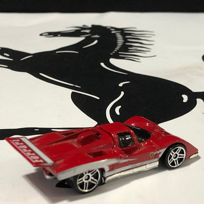 Ferrari 512M Red by HotWheels 1:64 (Chrome PR5)(P2415)(No box)