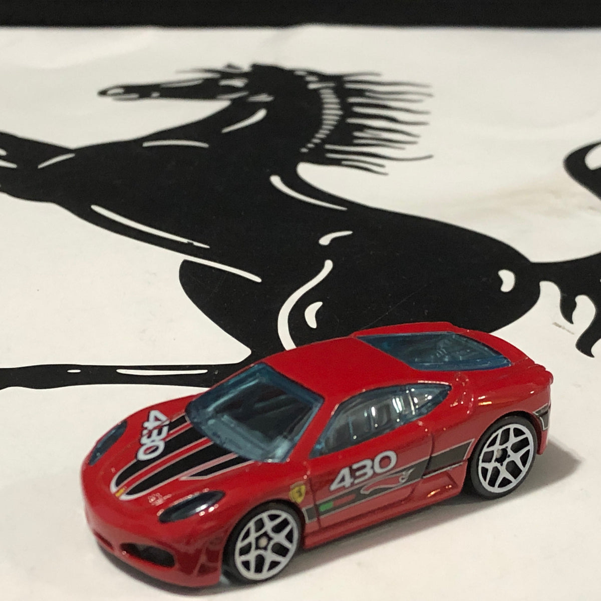 Ferrari 430 Challenge Red N 430 by HotWheels 1:64 (White Y5)(P2488)(No box)