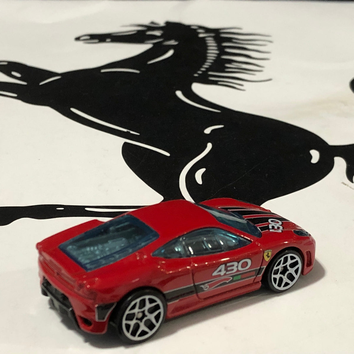 Ferrari 430 Challenge Red N 430 by HotWheels 1:64 (White Y5)(P2488)(No box)