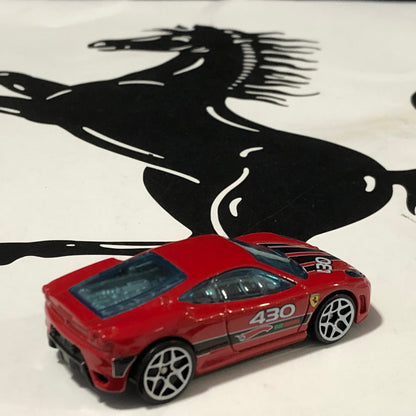 Ferrari 430 Challenge Red N 430 by HotWheels 1:64 (White Y5)(P2488)(No box)