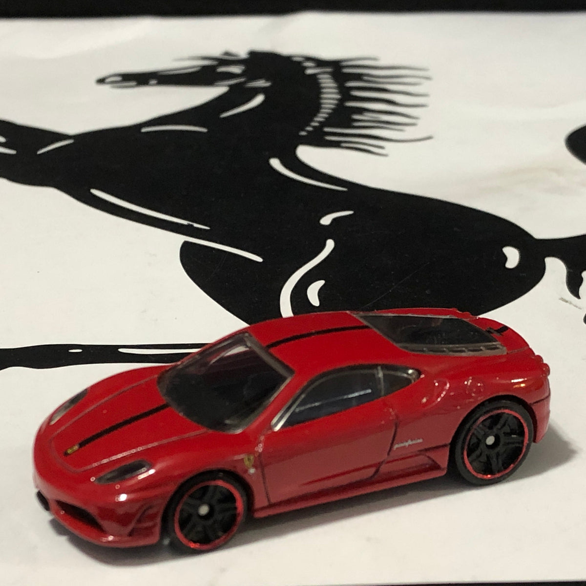 Ferrari 430 Scuderia Red by HotWheels 1:64 (Red Rim Black PR5)(R7552)(No box)