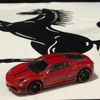 Ferrari 430 Scuderia Red by HotWheels 1:64 (Red Rim Black PR5)(R7552)(No box)