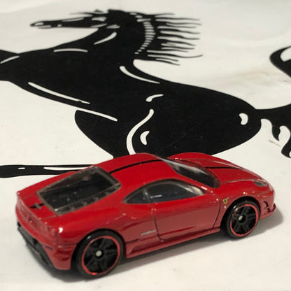 Ferrari 430 Scuderia Red by HotWheels 1:64 (Red Rim Black PR5)(R7552)(No box)
