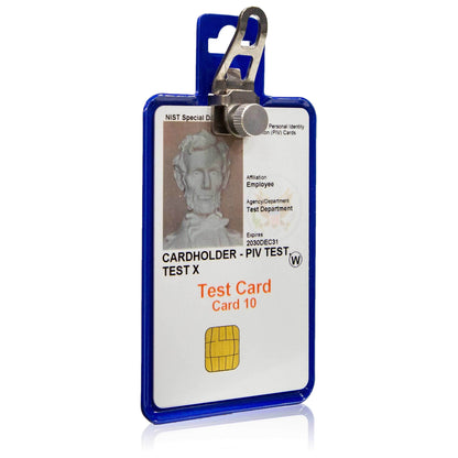 All Metal Magnetic Badge Holder - RFID Secure Badge Holder Genesis™ with BloxProx™