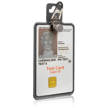 All Metal Magnetic Badge Holder - RFID Secure Badge Holder Genesis™ with BloxProx™