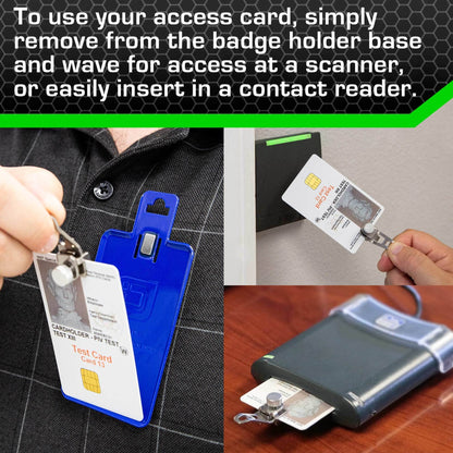 All Metal Magnetic Badge Holder - RFID Secure Badge Holder Genesis™ with BloxProx™
