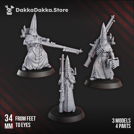 Novicias de trinchera impresas en 3D x3 de DakkaDakka Miniatures