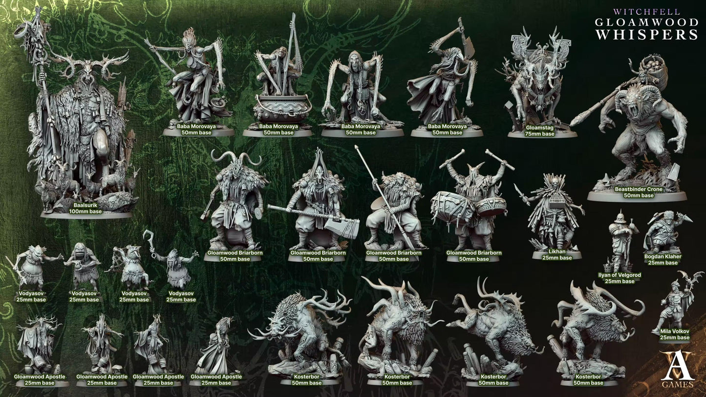 3D Printed Beastbinder Crone de Archvillain Games