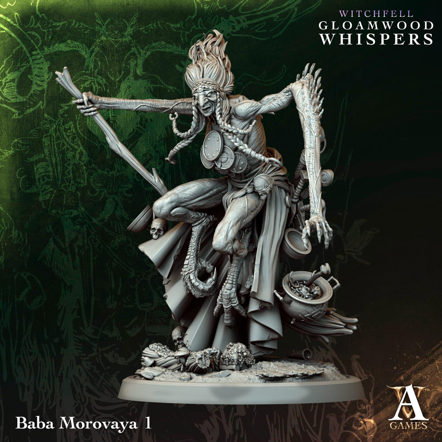 Baba Morovayas impresa en 3D por Archvillain Games