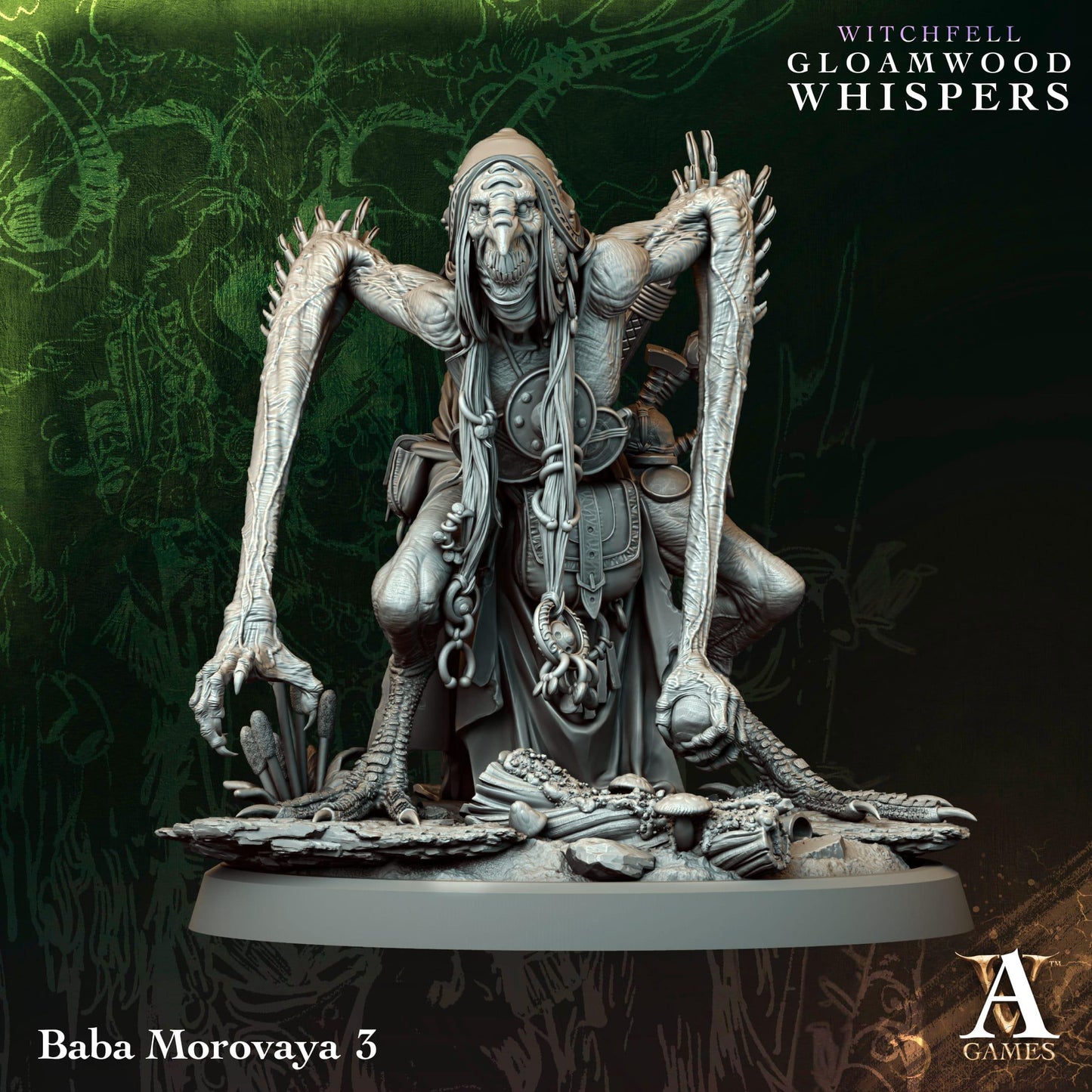 Baba Morovayas impresa en 3D por Archvillain Games