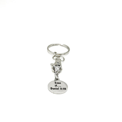 Even If Daniel 3 18 Charm Convertible Keychain Faith Scripture Keychain Removable Pendant Christian Gift