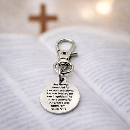 Isaiah 53 5 19mm Clip On Charm Faith Jewelry