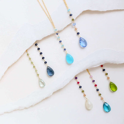 Blue Chalcedony Yoga Pendant