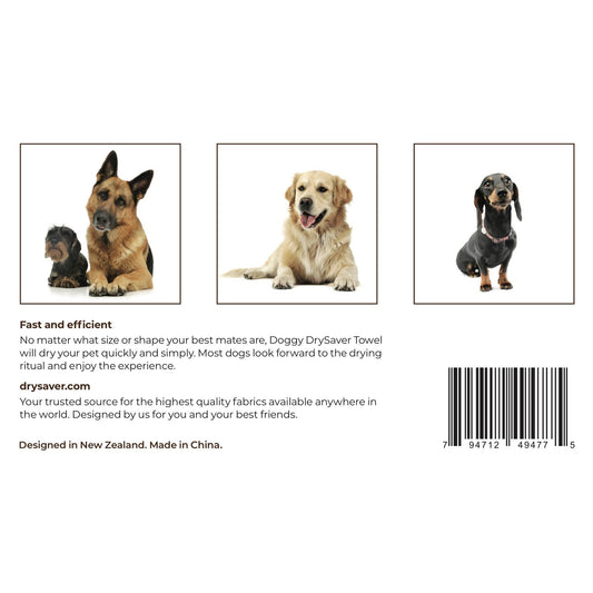 Doggy DrySaver – Premium Chenille Pet Drying Towel (70 x 40 cm / 27.5 x 15.7 in) — photo 2 of 5