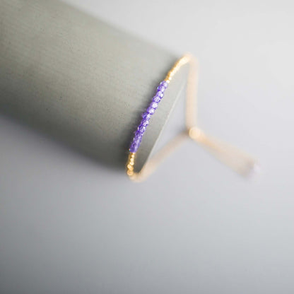 Blue Chalcedony Adjustable Stacking Bracelet
