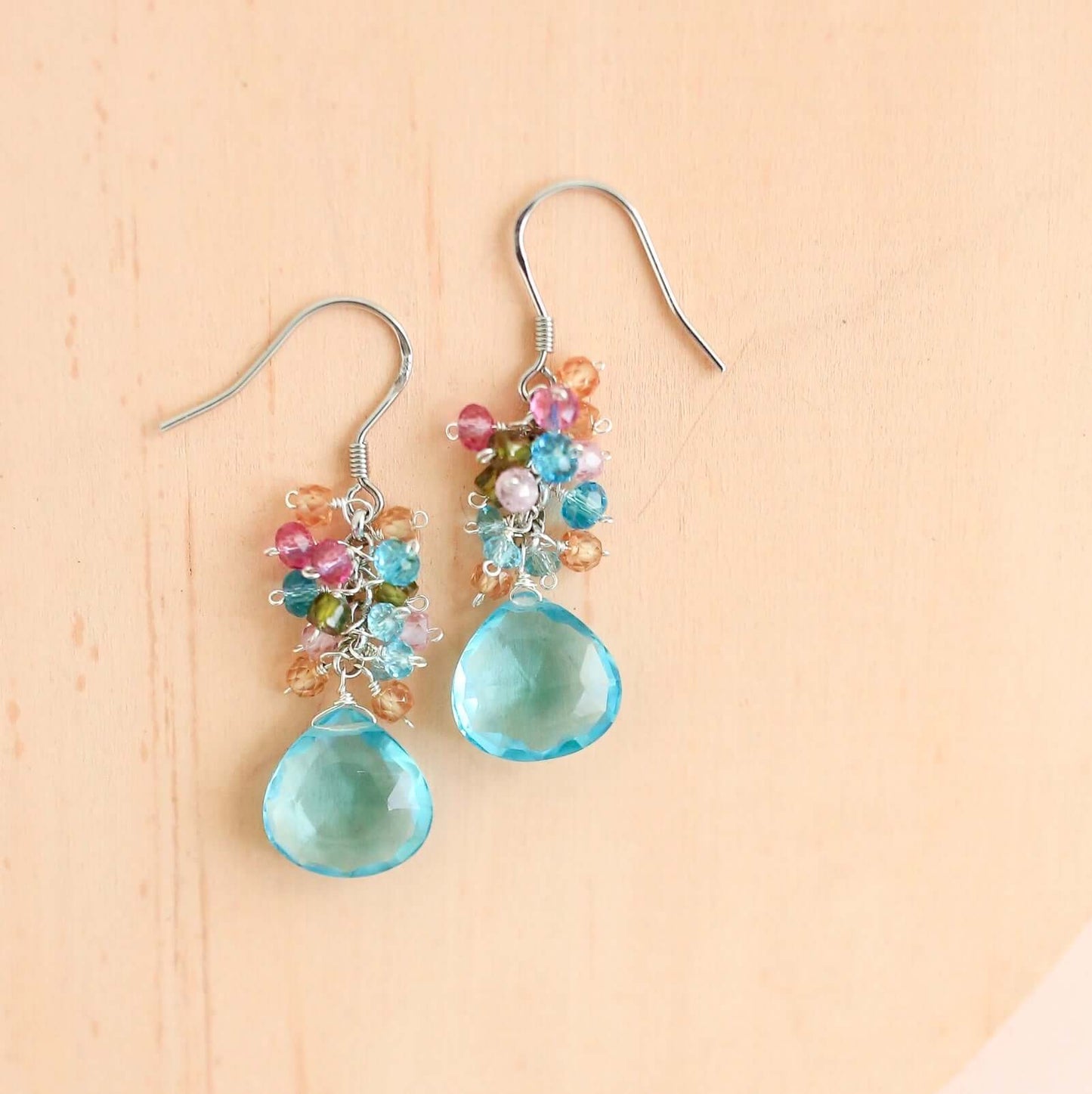 Peridot Quartz Bala Earrings