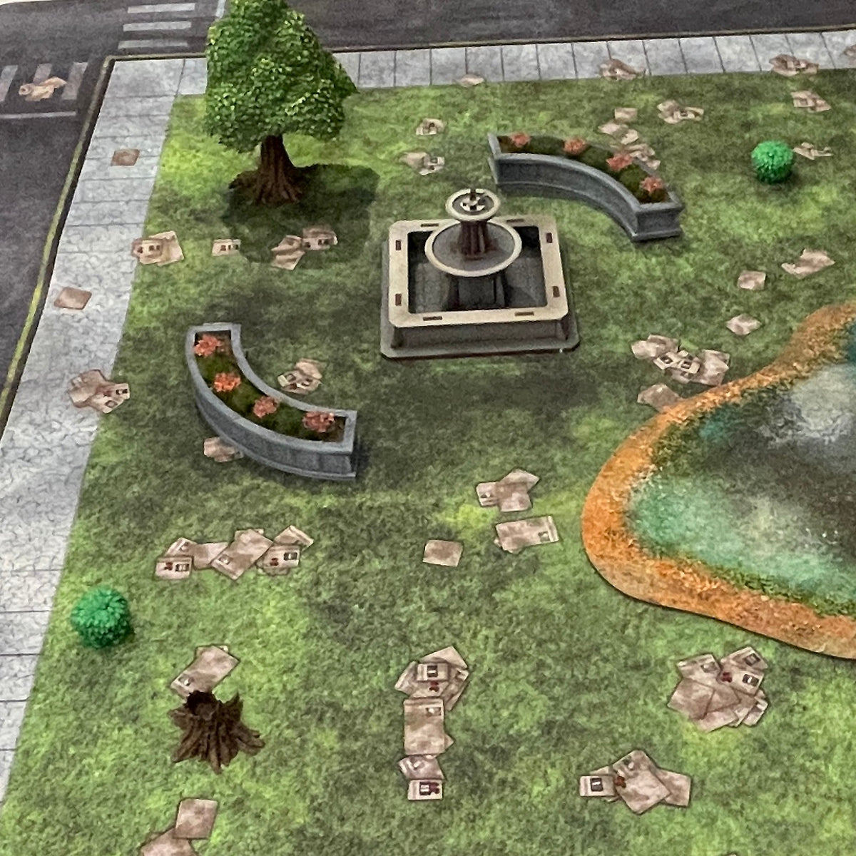 3x3 'Park' F.A.T. Mat Battle Gaming Mat — photo 3 of 3