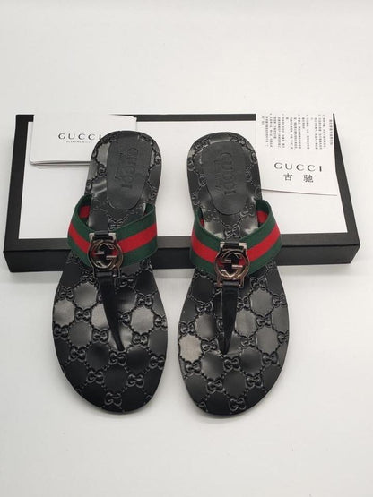 Gucci Leather Slippers for Men – Luxury Comfort & Style (New)