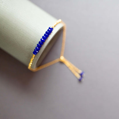 Bracelet Set: London Blue Quartz and Lapis Lazuli